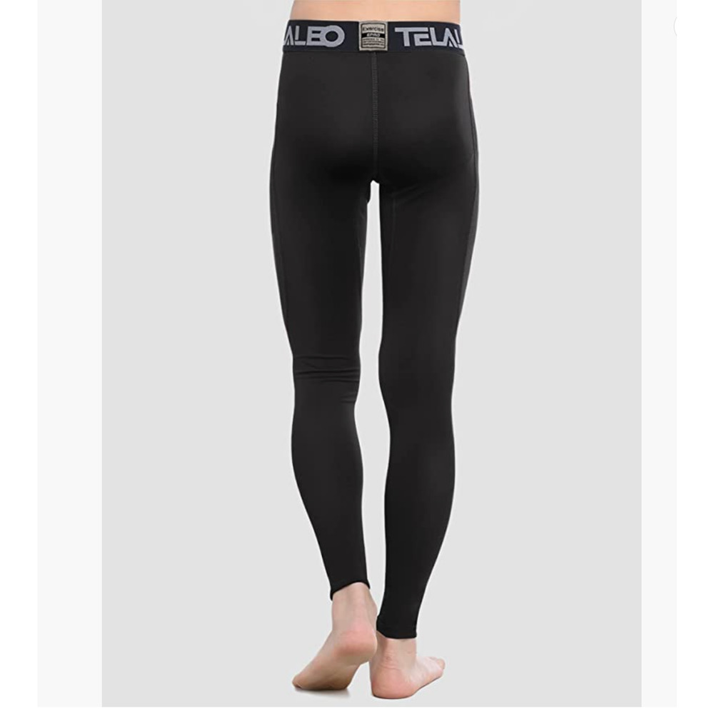 3 x TELALEO Youth Compression Leggings Athletic Base Layer | Boys XL, Black NEW - Picture 6 of 10